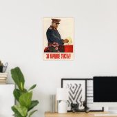 UdSSR, sowjetische Propaganda Stalin 1950 Poster (Heimbüro)