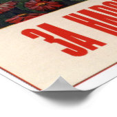 UdSSR, sowjetische Propaganda Stalin 1950 Poster (Ecke)