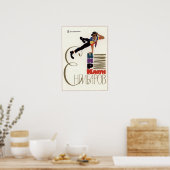 UdSSR, sowjetischer Zirkus Clown Jengibarow 1969 Poster (Küche)