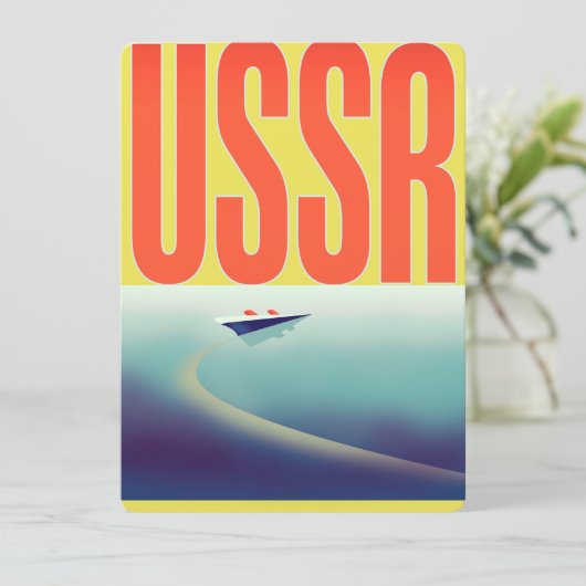 UdSSR sowjetisches Reiseplakat (Stehend Vorderseite)