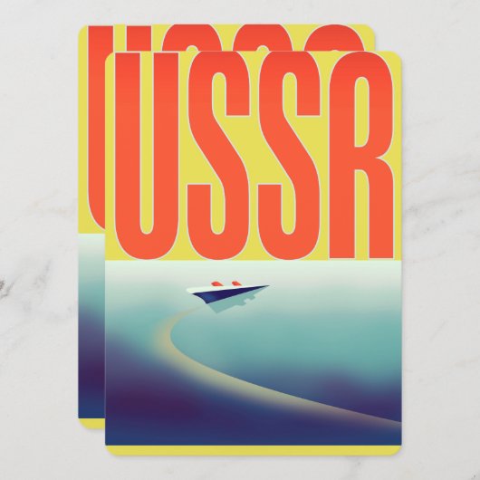 UdSSR sowjetisches Reiseplakat (Vorne/Hinten)