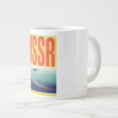 UdSSR sowjetisches Reiseplakat Jumbo-Tasse (Vorderseite Rechts)