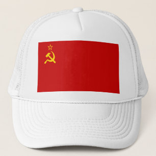 UdSSR Sowjetunion-Flagge Kommunistisch Sichel und  Truckerkappe
