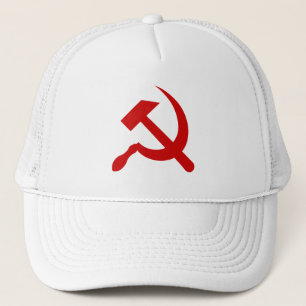 UdSSR Sowjetunion-Flagge Kommunistisch Sichel und Truckerkappe