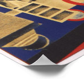 UdSSR Sowjetunion Gewerkschaft 1924 Eisenbahn Poster (Ecke)