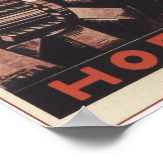 UdSSR Sowjetunion Gewerkschaft 1924 Eisenbahn Poster (Ecke)