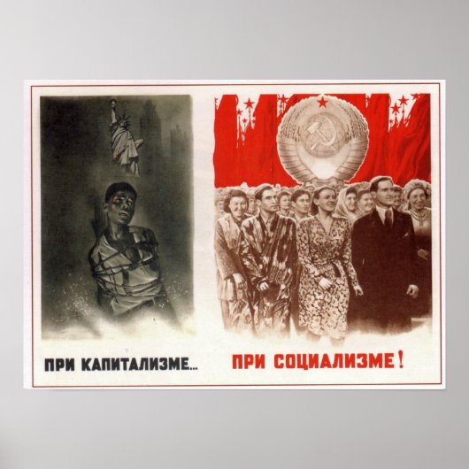 UdSSR Sowjetunion Gewerkschaft Antikapitalismus 19 Poster (Vorne)