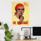 UdSSR Sowjetunion Gewerkschaft Klatsch nicht! Prop Poster (Heimbüro)