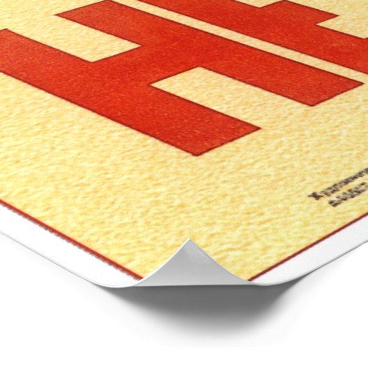 UdSSR Sowjetunion Gewerkschaft Klatsch nicht! Prop Poster (Ecke)