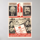 UdSSR - Sowjetunion - Propaganda 1938 Poster (Vorne)