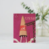 UdSSR Vintage Poster Postkarte (Stehend Vorderseite)