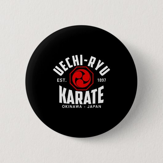 Uechi-ryu Karate Do Kampfsport Japan Okinawa Button (Vorderseite)