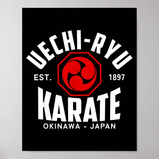 Uechi-ryu Karate Do Kampfsport Japan Okinawa Poster (Vorne)