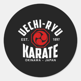 Uechi-Ryu Karate Do Kampfsport Japan Okinawa Runder Aufkleber