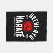 Uechi-ryu Karate Do Martial Arts Japan Okinawa Fleecedecke (Vorderseite (Horizontal))