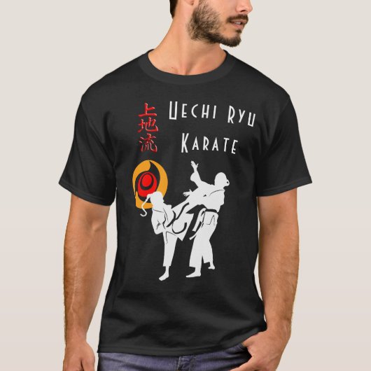 Uechi Ryu Karate Kumite Scene Budo T - Shirt (Vorderseite)