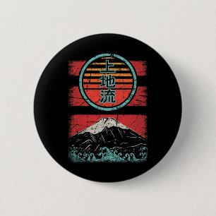 Uechi Ryu Karate Retro Vintag 80er Style Button
