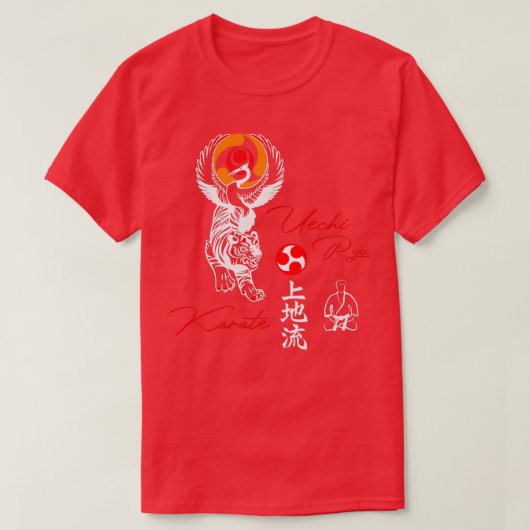 Uechi Ryu Karate Soul Martial Arts Spirit T-Shirt (Design vorne)