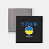 Uefa Euro Ukraine' Nation Magnet (Vorderseite/Rückseite)