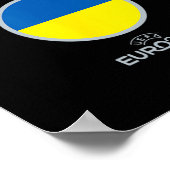 Uefa Euro Ukraine' Nation Poster (Ecke)