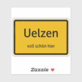 Uelzen Aufkleber Sticker Autoaufkleber (Blatt)