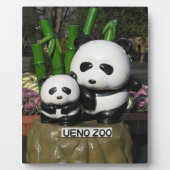 Ueno Zoo Panda Sign Fotoplatte (Vorderseite)