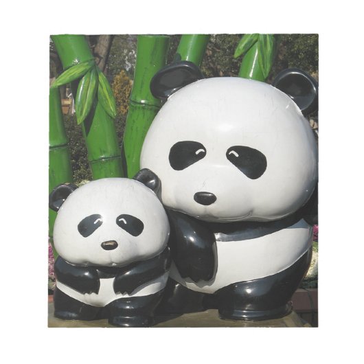 Ueno Zoo Panda Sign Notizblock (Vorderseite)