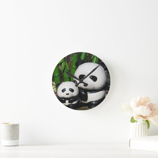 Ueno Zoo Panda Sign Runde Wanduhr (Zuhause)