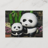 Ueno Zoo Panda Sign Visitenkarte (Rückseite)