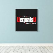 UEqualsU HIV Fakten nicht Angst Wissenschaft nicht Leinwanddruck (Insitu (Holzboden))