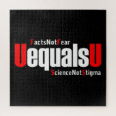 UEqualsU HIV Fakten nicht Angst Wissenschaft nicht Puzzle (Vertikal)