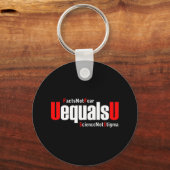 UEqualsU HIV Fakten nicht Angst Wissenschaft nicht Schlüsselanhänger (Vorderseite)
