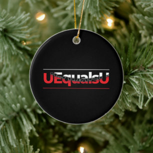 UEqualsU HIV Unnachweisbare Typografie Art Keramik Ornament