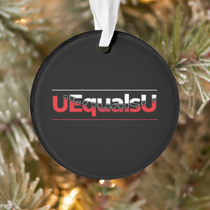 UEqualsU HIV Unnachweisbare Typografie Art Ornament