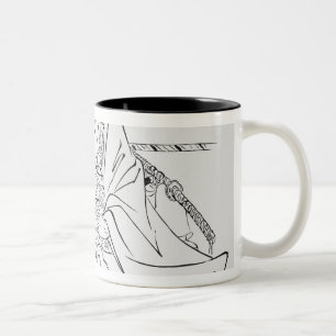 Uesugi Kenshin Zweifarbige Tasse