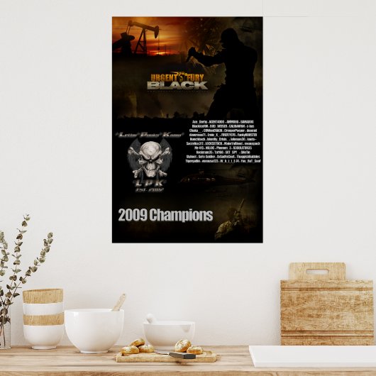 UF Black Championship Poster (Küche)