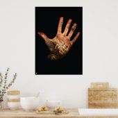 UF Dirt Hand Große Poster (Küche)