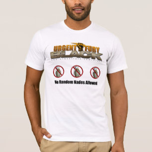 UF schwarzes gelegentliches Nades T-Shirt