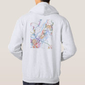 Ufa Russia City Map Hoodie (Rückseite)