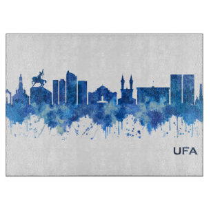 Ufa Russia Skyline Blue Schneidebrett