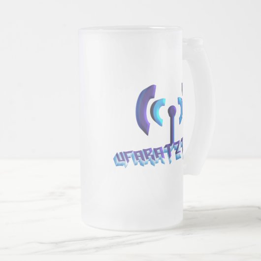 Ufaratzta Mattglas Bierglas (VorderseiteRechts)