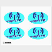 Ufaratzta Ovaler Aufkleber (Blatt)