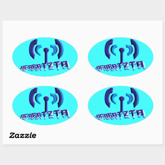 Ufaratzta Ovaler Aufkleber (Blatt)