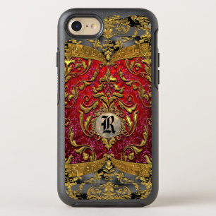 Ufaycicic Baroque Damask Monogram OtterBox Symmetry iPhone 8/7 Hülle