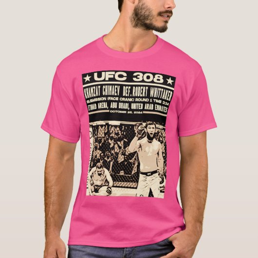 Ufc 308 Khamzat Chimaev Robert Whittaker T-Shirt (Vorderseite)