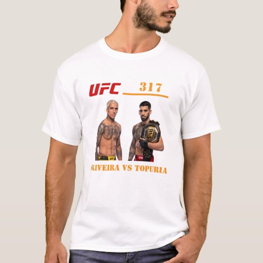 UFC 317, Oliveria vs Topuria T-Shirt (Vorderseite)