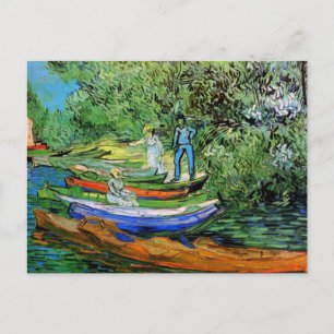 Ufer der Oise bei Auvers Vincent van Gogh Postkarte