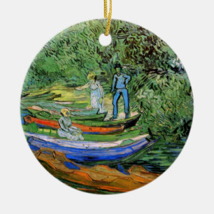 Ufer der Oise bei Auvers von Vincent van Gogh Keramik Ornament