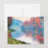 Ufer der Seine bei Jenfosse Postkarte (Vorne/Hinten)
