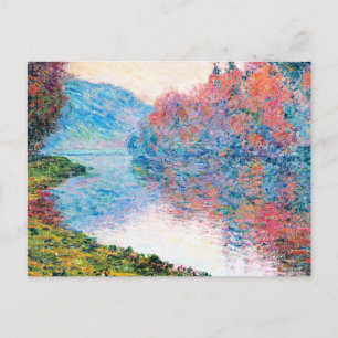 Ufer der Seine bei Jenfosse Postkarte